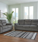 Signature Design by Ashley Bindura Sofa and Glider Loveseat-Mineral