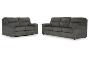 Signature Design by Ashley Bindura Sofa and Glider Loveseat-Mineral