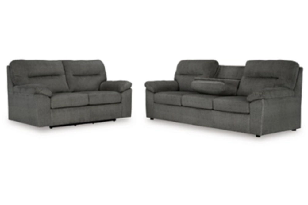 Signature Design by Ashley Bindura Sofa and Glider Loveseat-Mineral