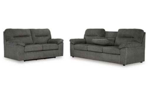 Signature Design by Ashley Bindura Sofa and Glider Loveseat-Mineral