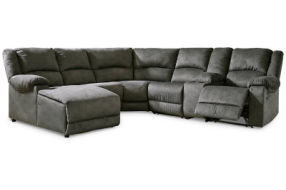 Signature Design by Ashley Benlocke 6-Piece Reclining Sectional with Chaise