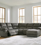 Signature Design by Ashley Benlocke 5-Piece Reclining Sectional with Chaise