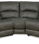 Signature Design by Ashley Benlocke 5-Piece Reclining Sectional-Flannel