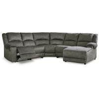 Signature Design by Ashley Benlocke 5-Piece Reclining Sectional with Chaise