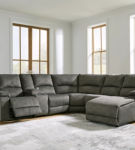 Signature Design by Ashley Benlocke 6-Piece Reclining Sectional with Chaise