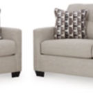 Signature Design by Ashley Mahoney Sofa and Loveseat-Pebble