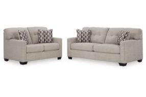 Signature Design by Ashley Mahoney Sofa and Loveseat-Pebble