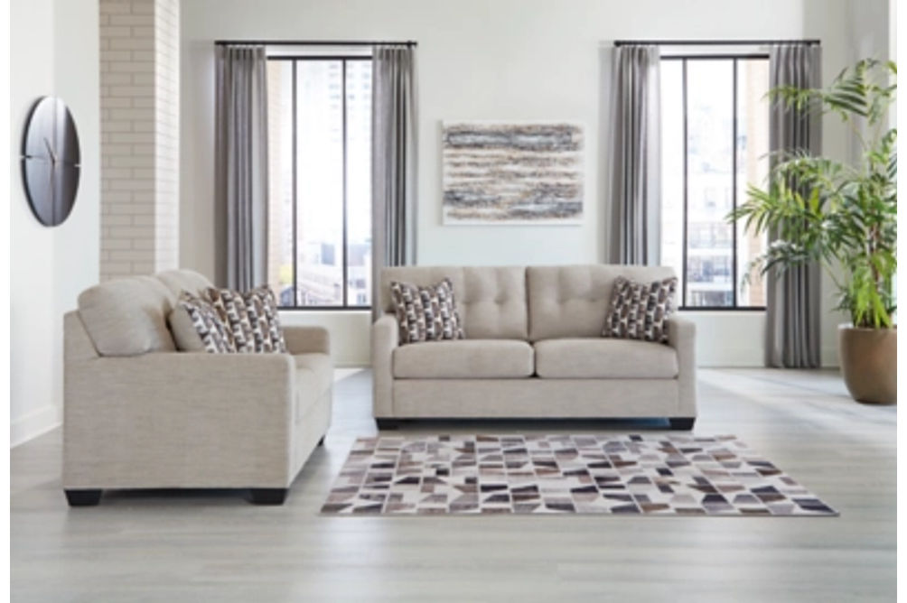 Signature Design by Ashley Mahoney Sofa and Loveseat-Pebble