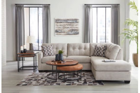 Signature Design by Ashley Mahoney 2-Piece Sectional with Chaise-Pebble