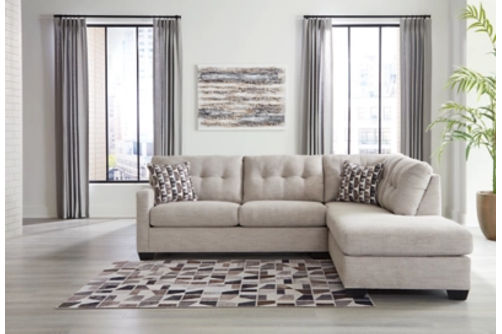 Signature Design by Ashley Mahoney 2-Piece Sectional with Chaise-Pebble