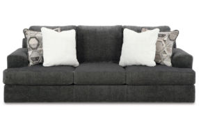 Signature Design by Ashley Karinne Sofa and Loveseat-Smoke