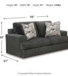 Signature Design by Ashley Karinne Sofa and Loveseat-Smoke