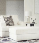 Signature Design by Ashley Karinne Oversized Chair and Ottoman-Linen