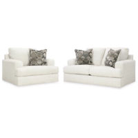 Signature Design by Ashley Karinne Loveseat and Chair-Linen