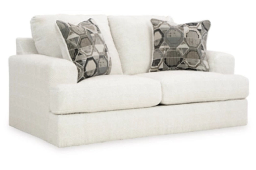 Signature Design by Ashley Karinne Loveseat and Chair-Linen