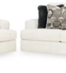 Signature Design by Ashley Karinne Sofa and Loveseat-Linen