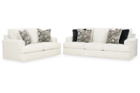 Signature Design by Ashley Karinne Sofa and Loveseat-Linen