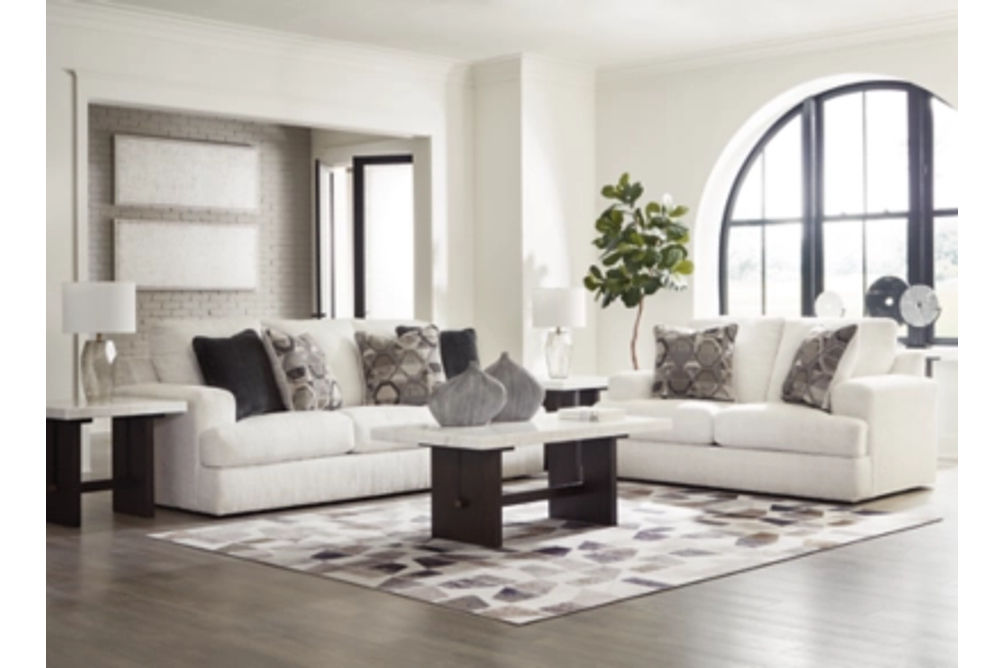 Signature Design by Ashley Karinne Sofa and Loveseat-Linen