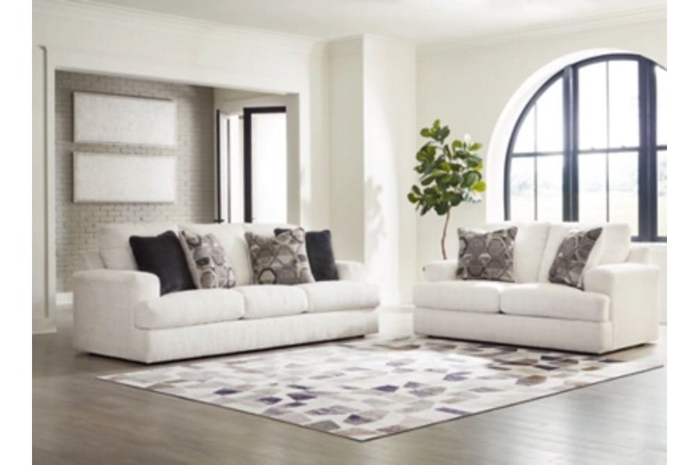 Signature Design by Ashley Karinne Sofa and Loveseat-Linen