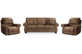 Signature Design by Ashley Larkinhurst Sofa and 2 Recliners-Earth