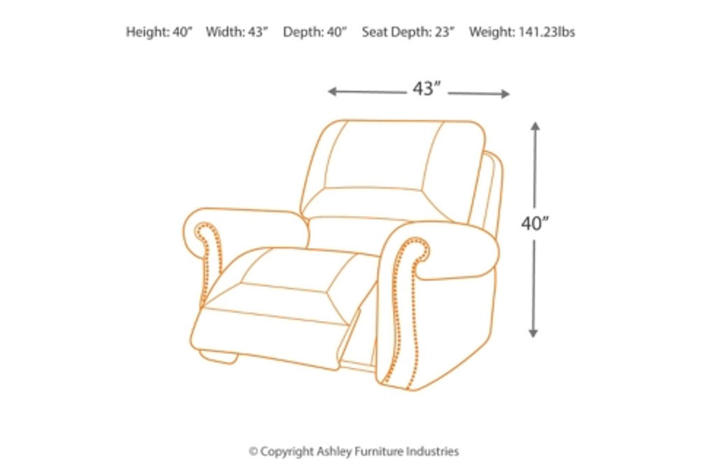 Signature Design by Ashley Larkinhurst Recliner-Earth