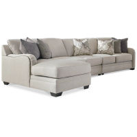 Benchcraft Dellara 3-Piece Sectional with Chaise-Chalk
