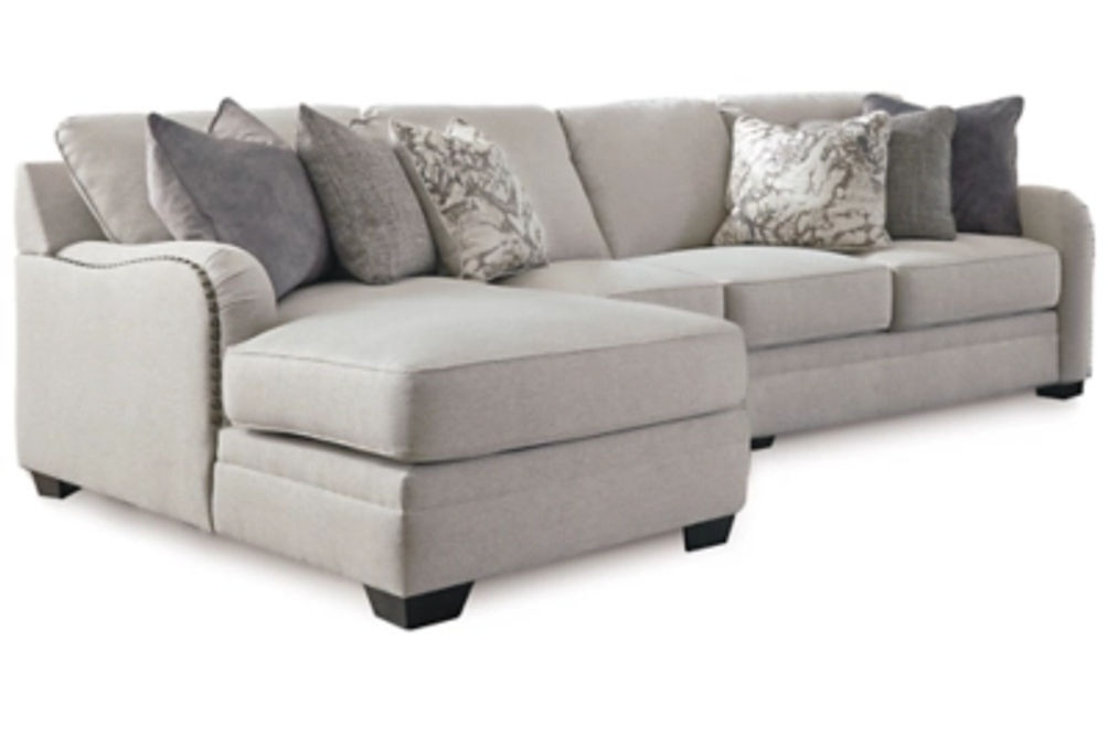 Benchcraft Dellara 3-Piece Sectional with Chaise-Chalk