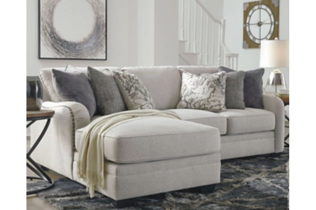 Benchcraft Dellara 2-Piece Sectional with Chaise-Chalk