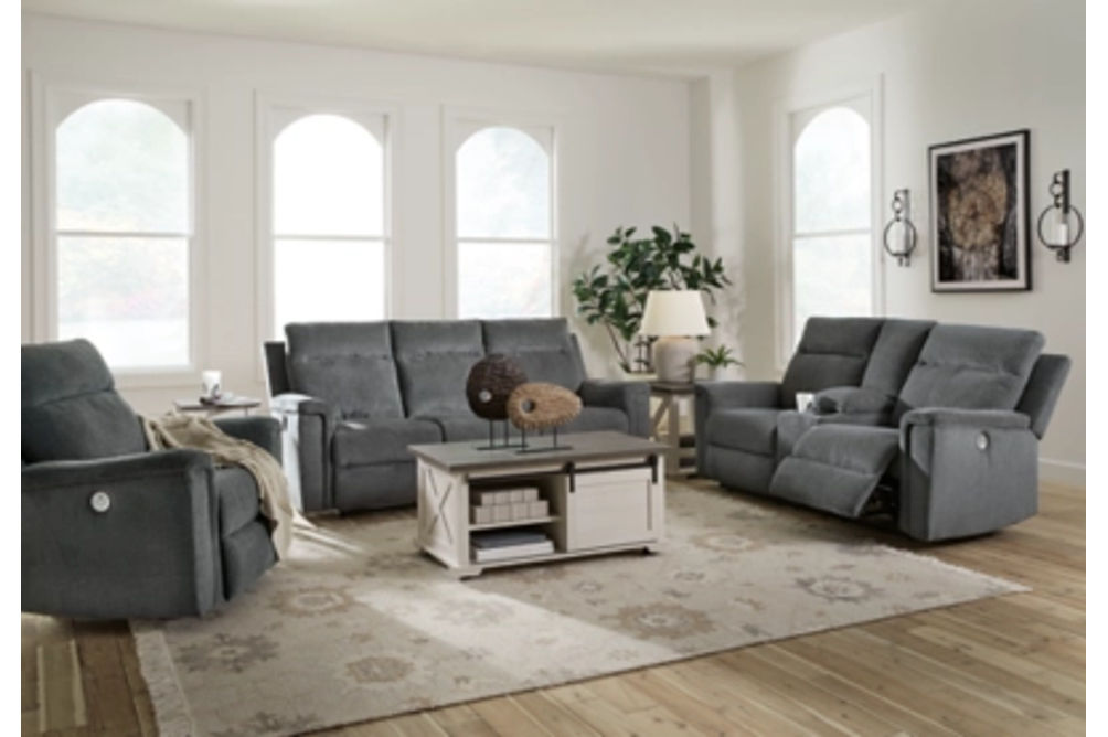 Signature Design by Ashley Barnsana Power Reclining Sofa, Loveseat and Recliner