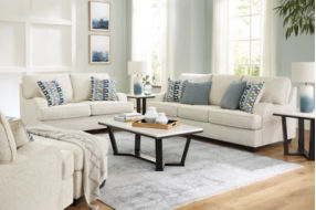 Signature Design by Ashley Valerano Sofa, Loveseat, Oversized Chair and Ottoma