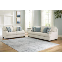 Signature Design by Ashley Valerano Sofa and Loveseat-Parchment