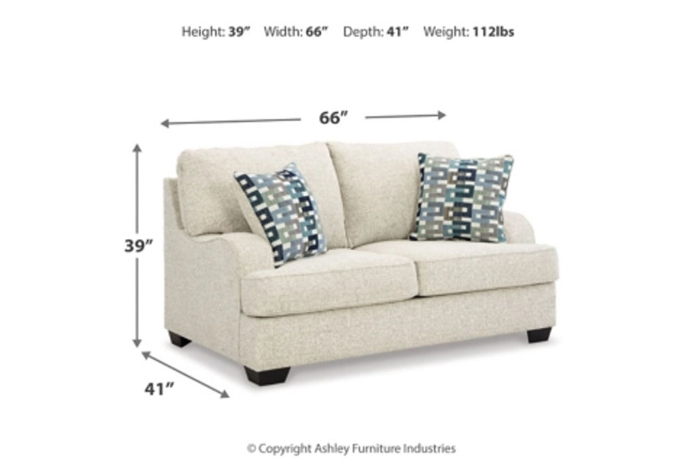 Signature Design by Ashley Valerano Sofa and Loveseat-Parchment