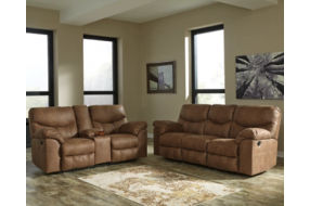 Signature Design by Ashley Boxberg Reclining Sofa and Loveseat-Bark