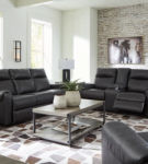 Axtellton Power Reclining Sofa, Loveseat and Recliner-Carbon