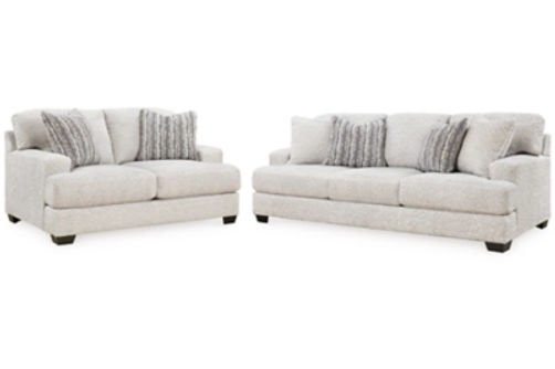 Signature Design by Ashley Brebryan Sofa and Loveseat-Flannel