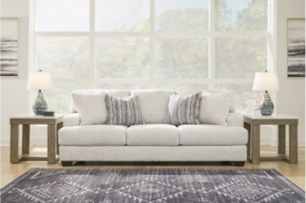 Signature Design by Ashley Brebryan Sofa and Oversized Chair-Flannel