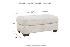 Signature Design by Ashley Brebryan Oversized Chair and Ottoman-Flannel