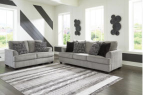 Signature Design by Ashley Deakin Sofa and Loveseat-Ash