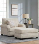 Benchcraft Rilynn Oversized Chair and Ottoman-Linen