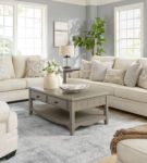 Benchcraft Rilynn Sofa, Loveseat, Oversized Chair and Ottoman-Linen