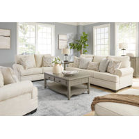 Benchcraft Rilynn Sofa, Loveseat, Oversized Chair and Ottoman-Linen