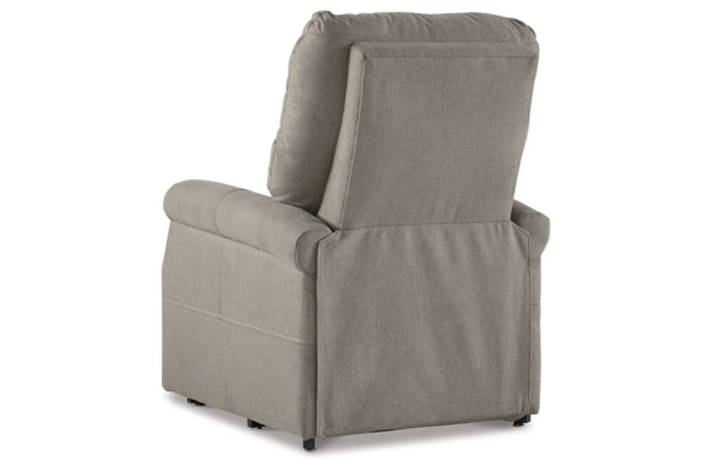 Signature Design by Ashley Markridge Power Lift Recliner-Gray