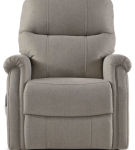 Signature Design by Ashley Markridge Power Lift Recliner-Gray