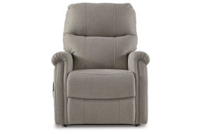 Signature Design by Ashley Markridge Power Lift Recliner-Gray