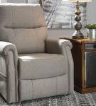 Signature Design by Ashley Markridge Power Lift Recliner-Gray