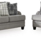 Benchcraft Davinca Sofa and Loveseat-Charcoal