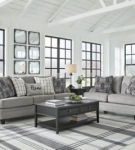 Benchcraft Davinca Sofa and Loveseat-Charcoal