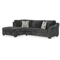 Signature Design by Ashley Biddeford 2-Piece Sectional with Chaise-Ebony