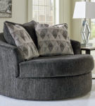 Signature Design by Ashley Biddeford Oversized Swivel Accent Chair-Shadow