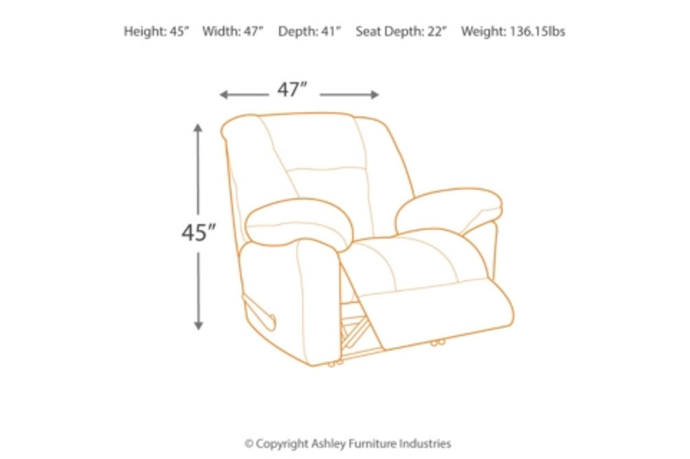 Sillón Reclinable Extragrande Nimmons-Chocolate de Signature Design by Ashley